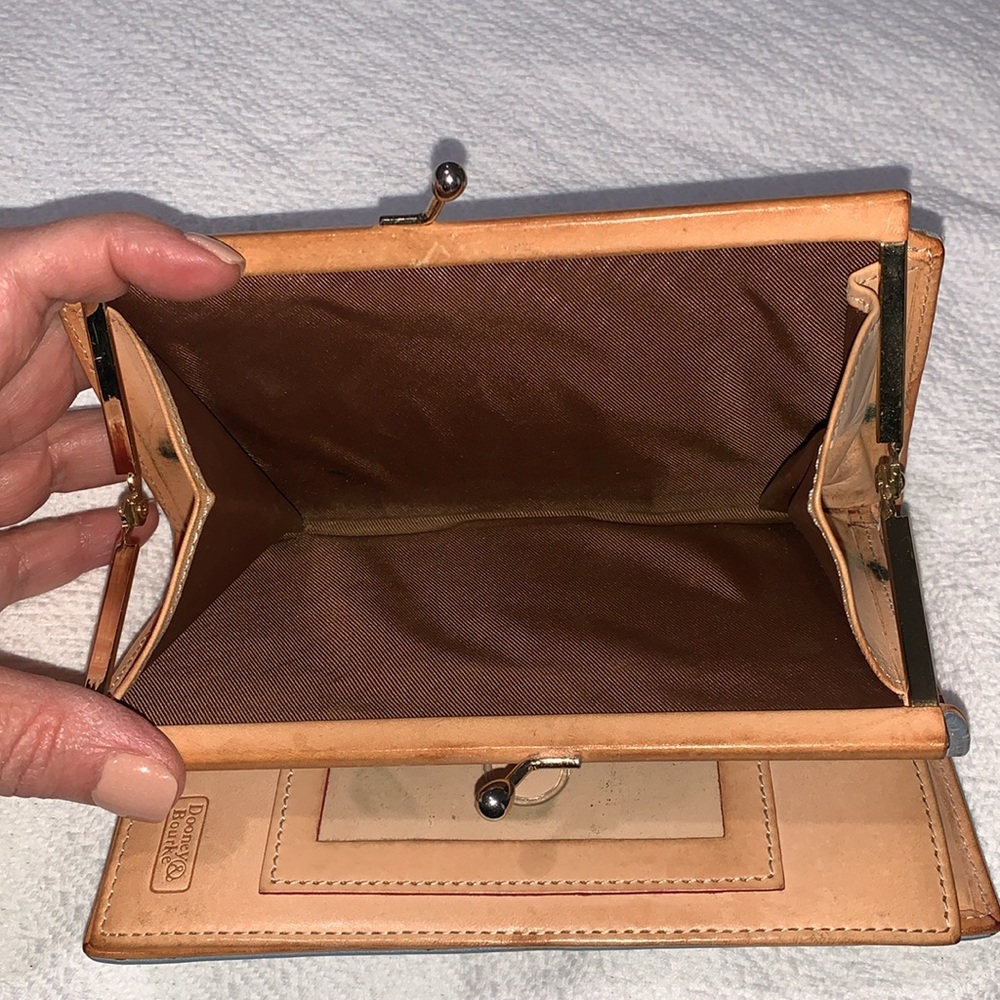Dooney & Bourke Leather Wallet, Light Blue - Picture 5 of 13